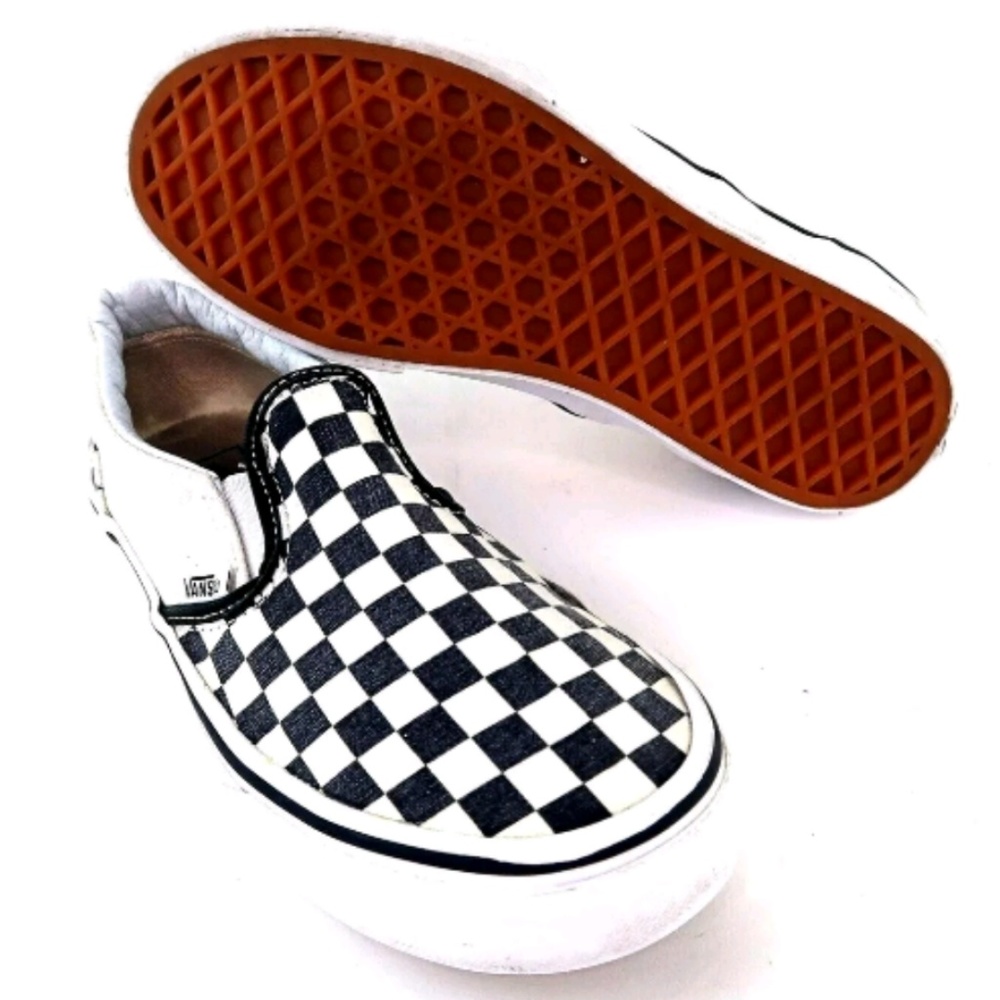 Vans Slip-On Checkerboard Black & White Youth 3